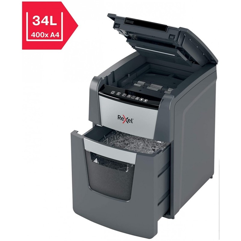 Uničevalec dokumentov rexel auto+ 100m 2x15/p5 optimum 2020100meu