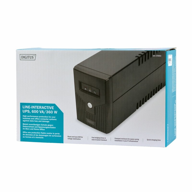 UPS Digitus DN-170063, 600VA, 360W