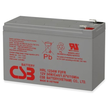 Baterija za UPS, 12V, 9Ah, CSB HRL 1234W