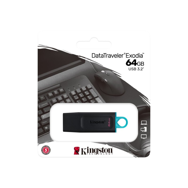 USB ključek 64GB KINGSTON DataTraveler Exodia, DTX/64GB