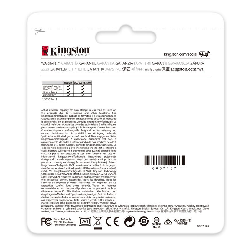 USB ključek 128GB KINGSTON DataTraveler Kyson, DTKN/128GB