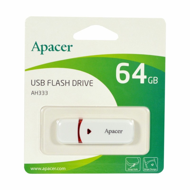 USB ključek 64GB APACER AH333 bel