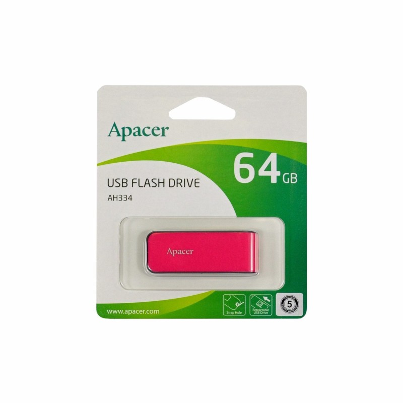 USB ključek 64GB APACER AH334 roza