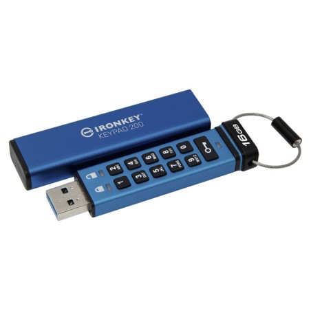 USB ključek KINGSTON 16GB IronKey Keypad 200 FIPS 140-3 Lvl 3