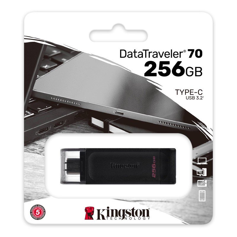 USB ključek KINGSTON DataTraveler 70 256GB USB 3.2 Gen 1 tip-C