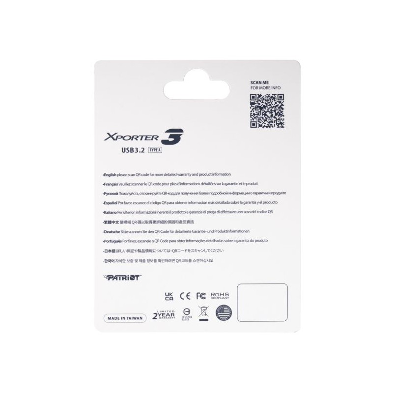 USB ključek 64GB Patriot Xporter 3, PSF64GX3B3U