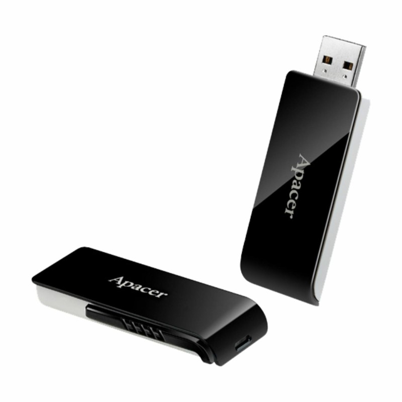 USB ključek 128GB APACER AH350 črno/bel