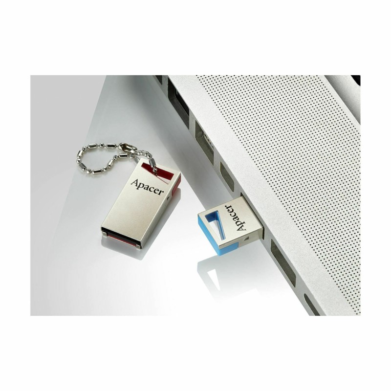 USB ključ  32GB  AH112 APACER super mini, srebrno/rdeč 8920016