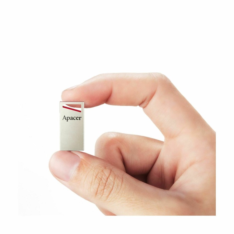 USB ključ  32GB  AH112 APACER super mini, srebrno/rdeč 8920016