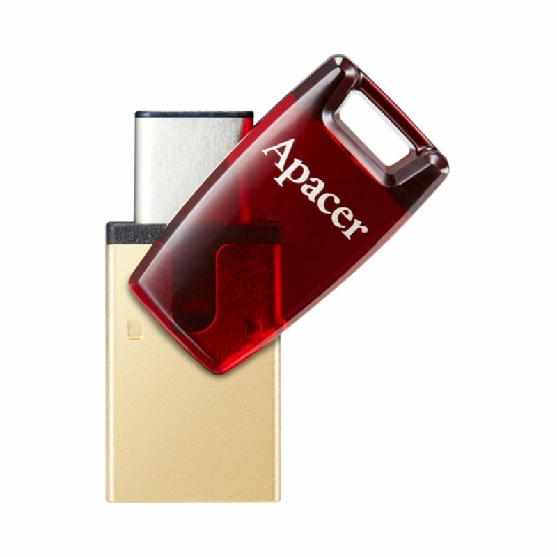 USB ključek 32GB APACER AH180, 3.1 tip-C, rdeč, OTG