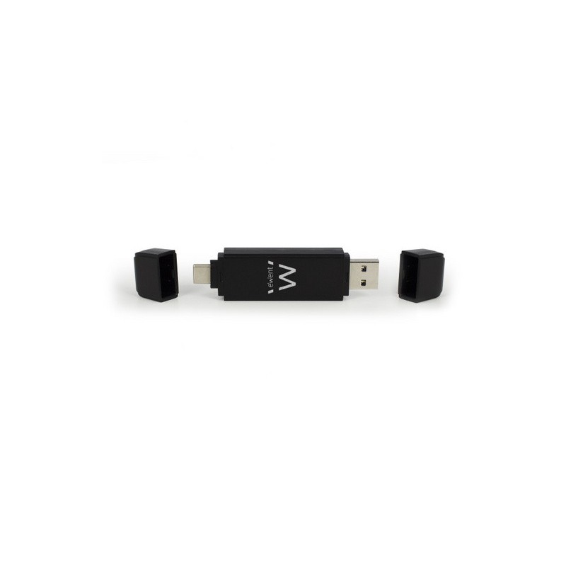 Čitalec kartic Ewent EW1075, USB-C/A 3.0