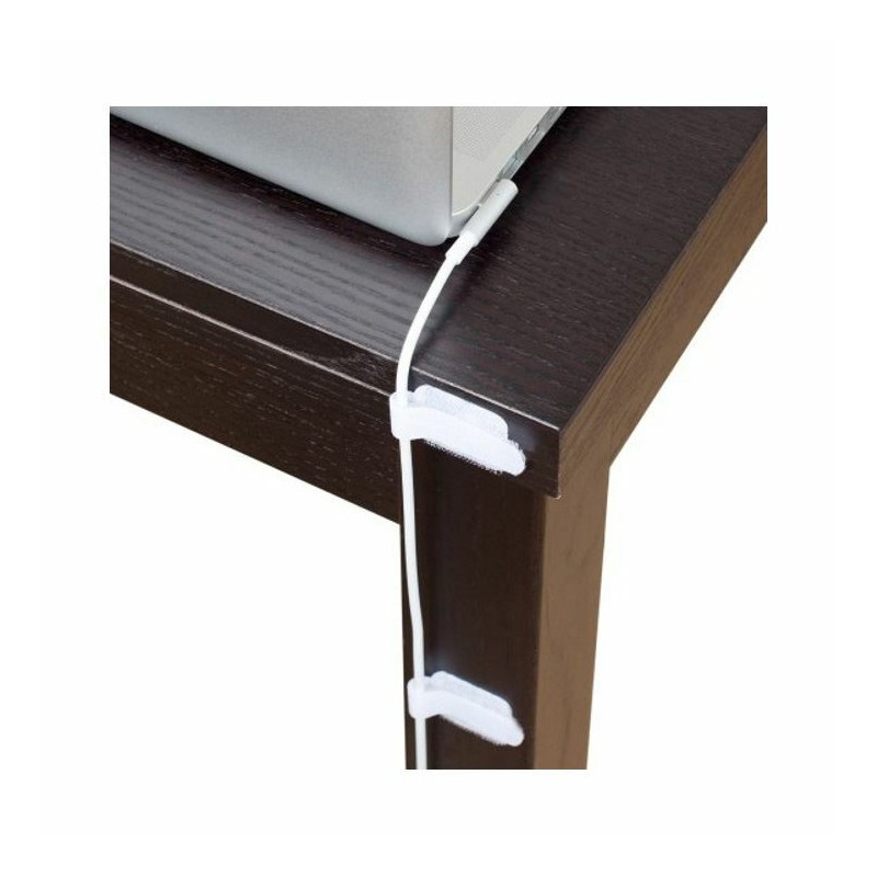 Vezice LTC velcro samolepljive WALL bele LTC3120