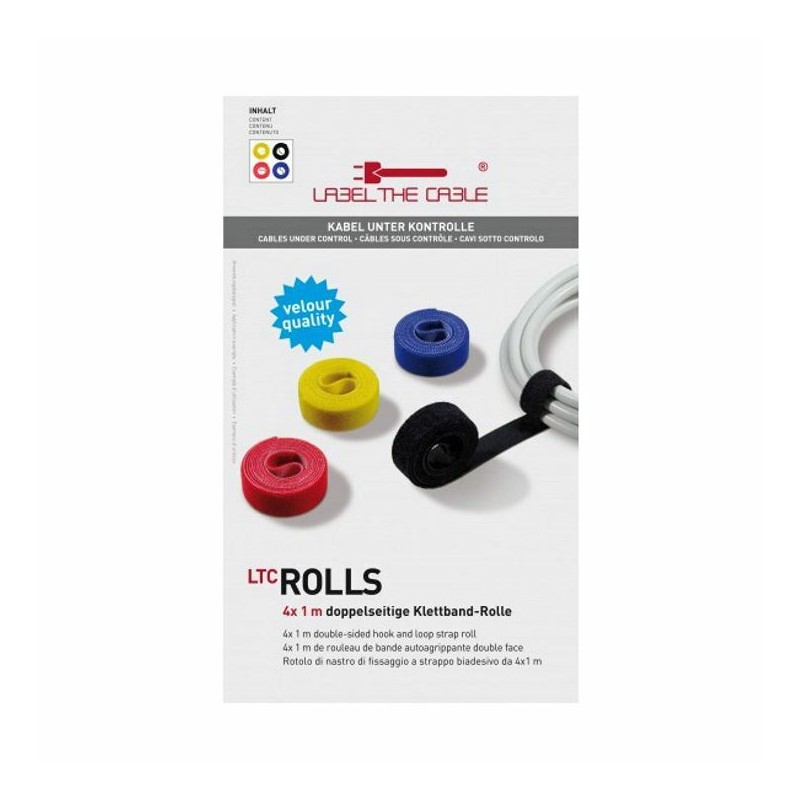 Vezice LTC velcro ROLLS barvne 4x1m LTC1230