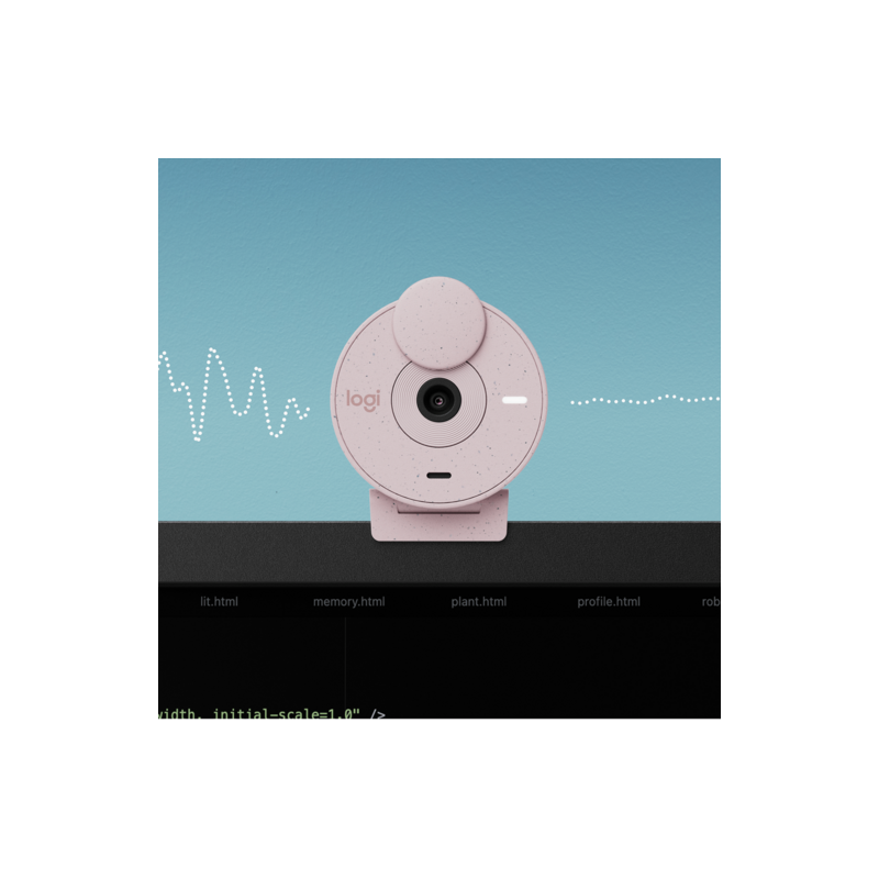 Kamera Logitech Brio 300, roza, USB