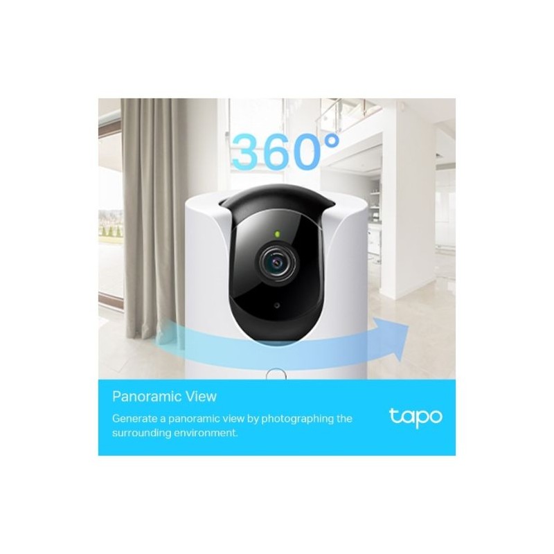 TP-LINK Tapo C225 2K 360° WiFi bela notranja nadzorna kamera