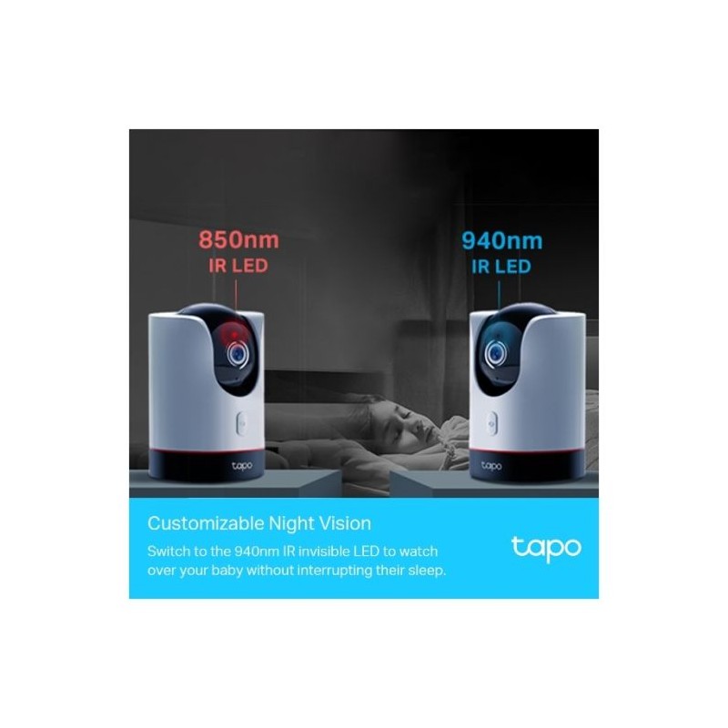 TP-LINK Tapo C225 2K 360° WiFi bela notranja nadzorna kamera