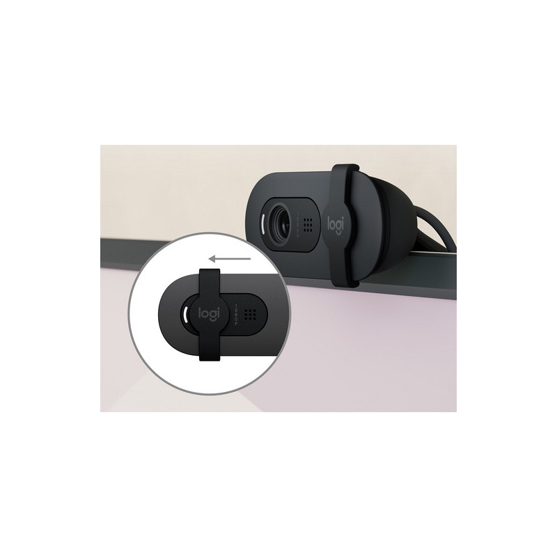 Spletna kamera LOGITECH BRIO 100, črna