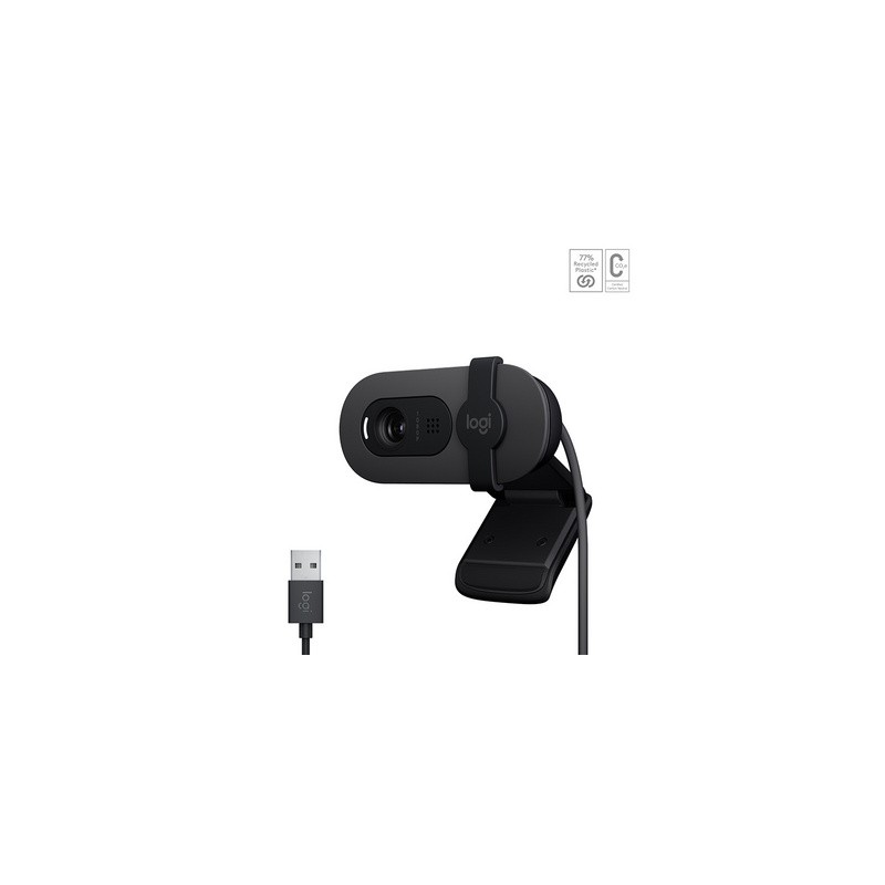 Spletna kamera LOGITECH BRIO 100, črna