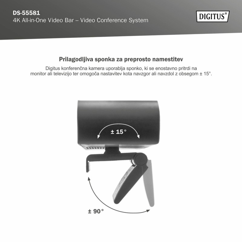 Konferenčna kamera Digitus 4K All-In-One Video Bar DS-55581