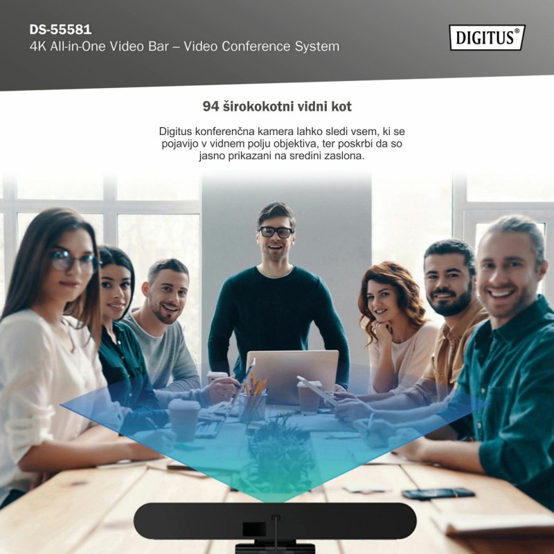 Konferenčna kamera Digitus 4K All-In-One Video Bar DS-55581