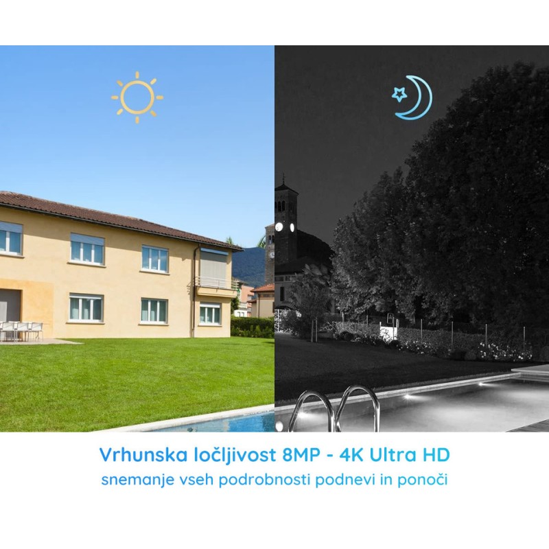 Snemalnik Reolink NVR NVS12-8MB4W, 4x Kamera