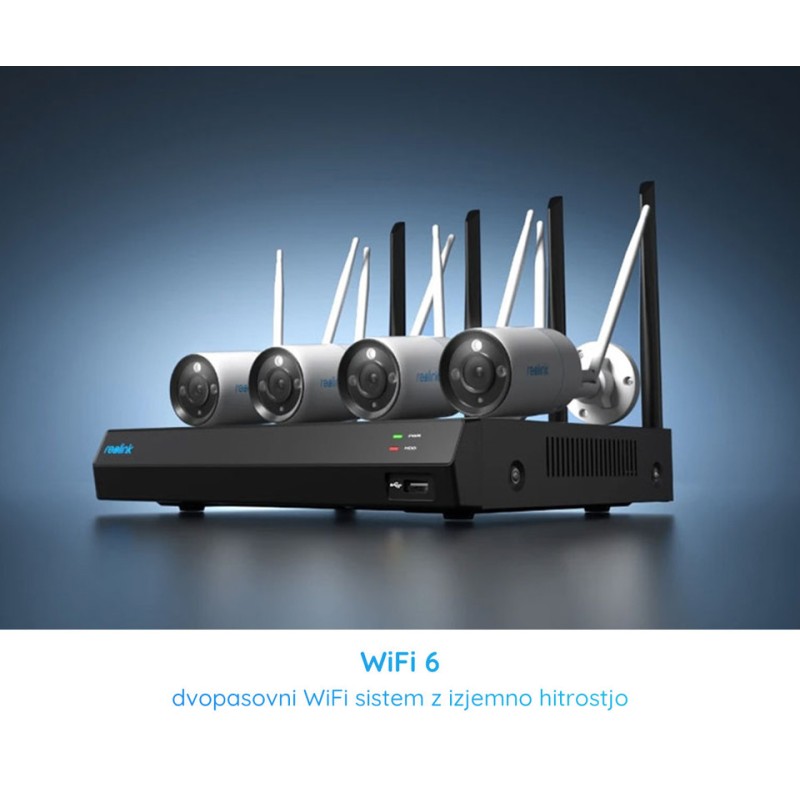 Snemalnik Reolink NVR NVS12-8MB4W, 4x Kamera