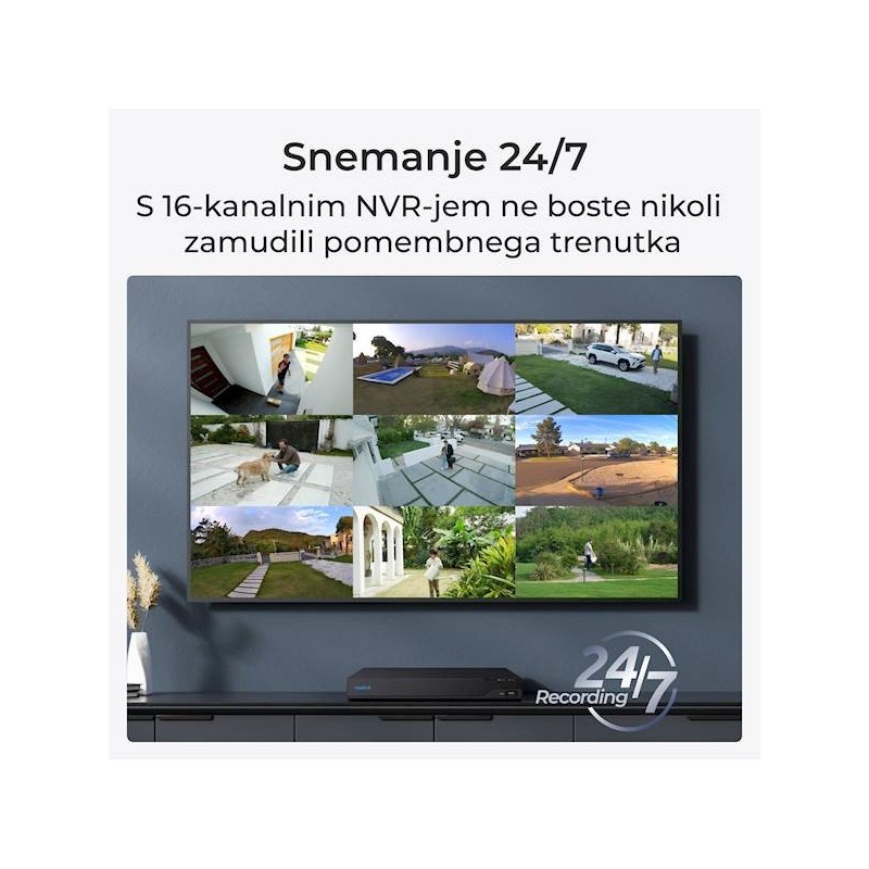 Snemalnik Reolink NVR NVS16-12MD8, 8x kamera