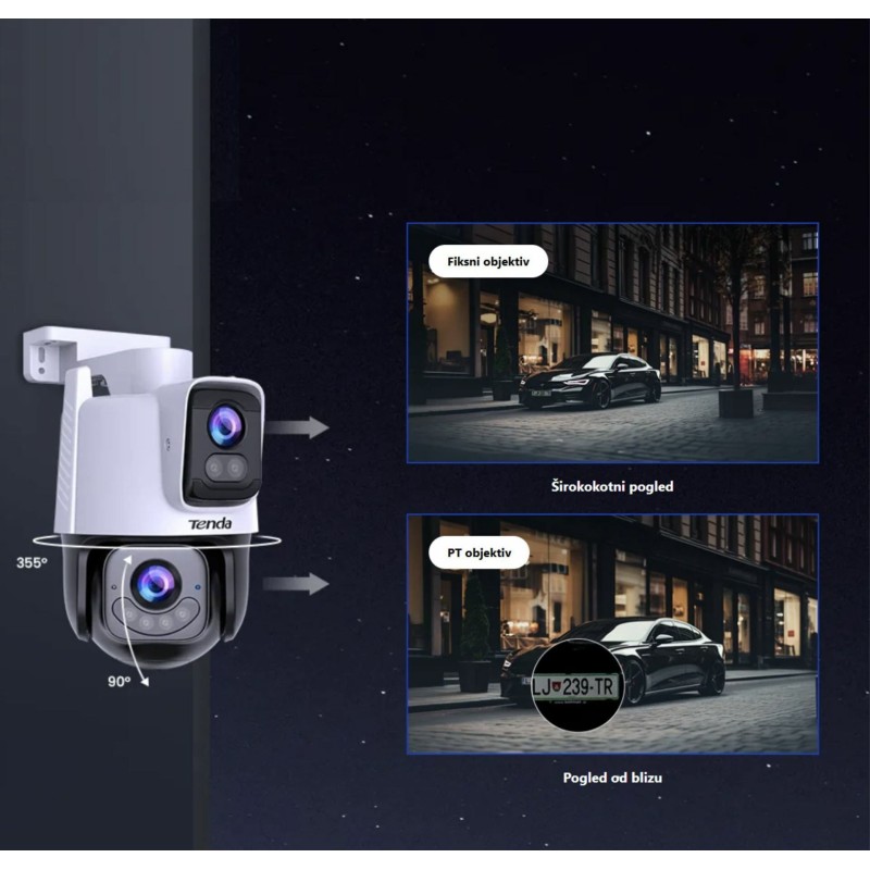 IP kamera Tenda Dual RH9-WCA, 3.0MP, zunanja