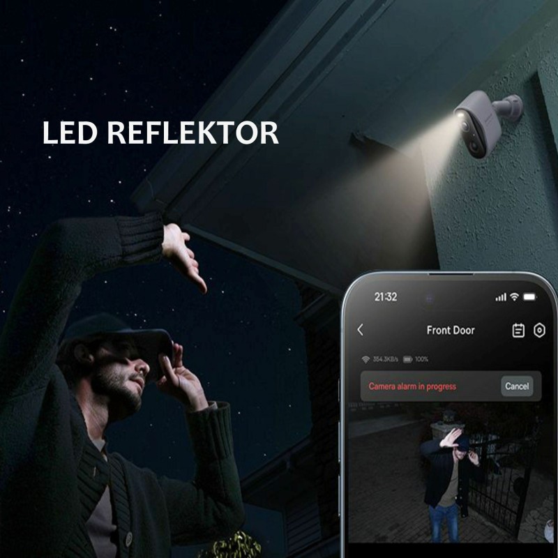 IP kamera Baseus N1 2-Cam Kit, 3.0 MP, z akumulatorjem