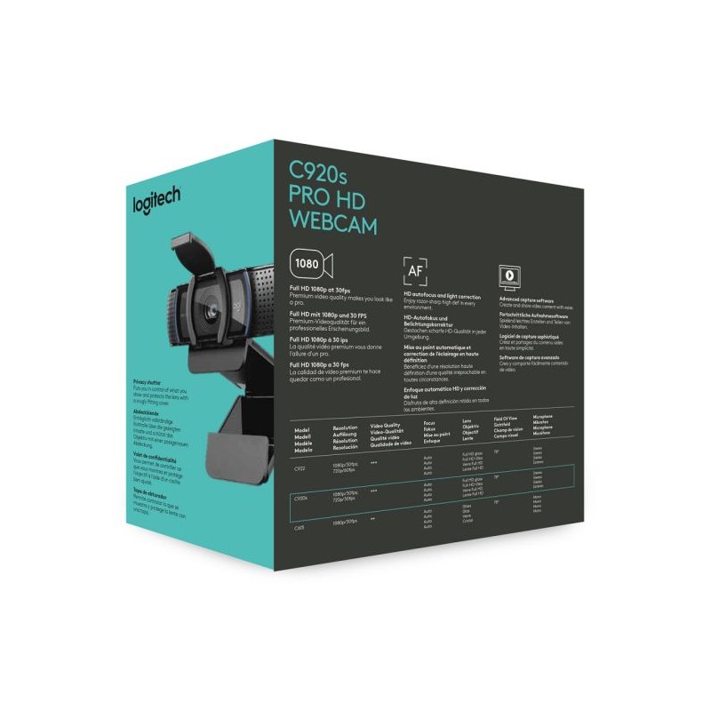 Spletna kamera Logitech C920s HD Pro