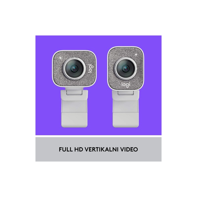 Spletna kamera Logitech StreamCam, bela, USB-C