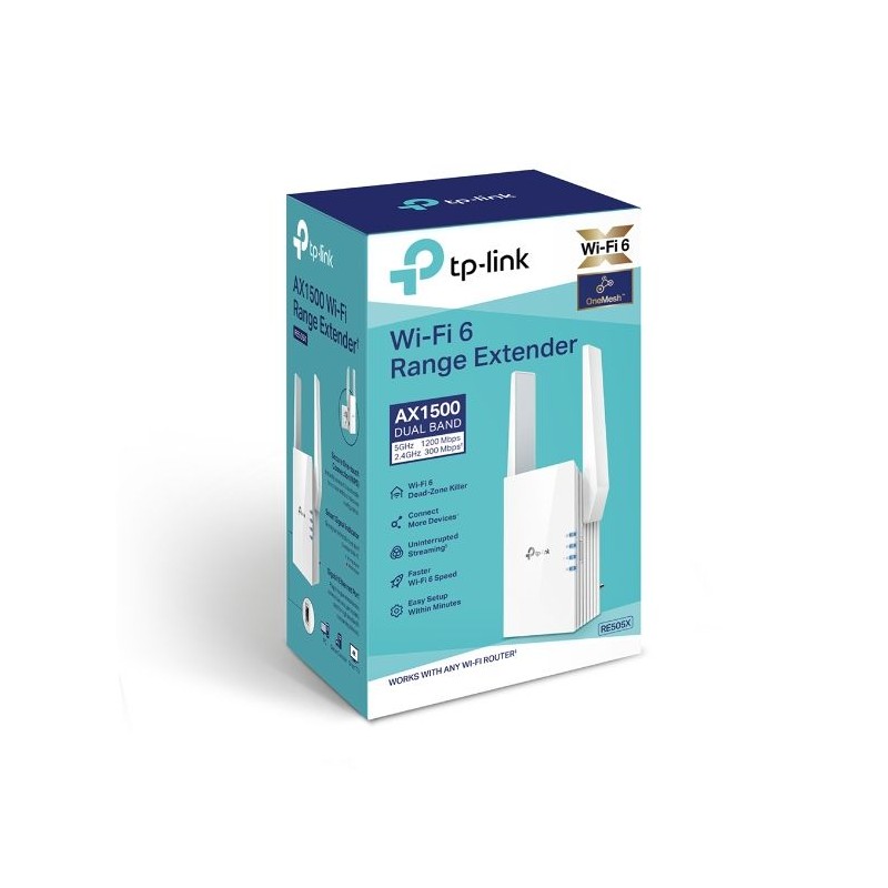 Ojačevalec Wi-Fi signala (Repeater) TP-LINK RE505X AX1500 Range Extender