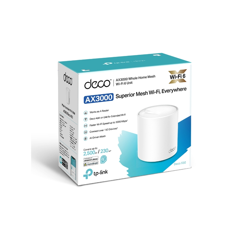 Usmerjevalnik (router) TP-LINK Deco X50 AX3000 WiFi 6 Mesh 1-pack