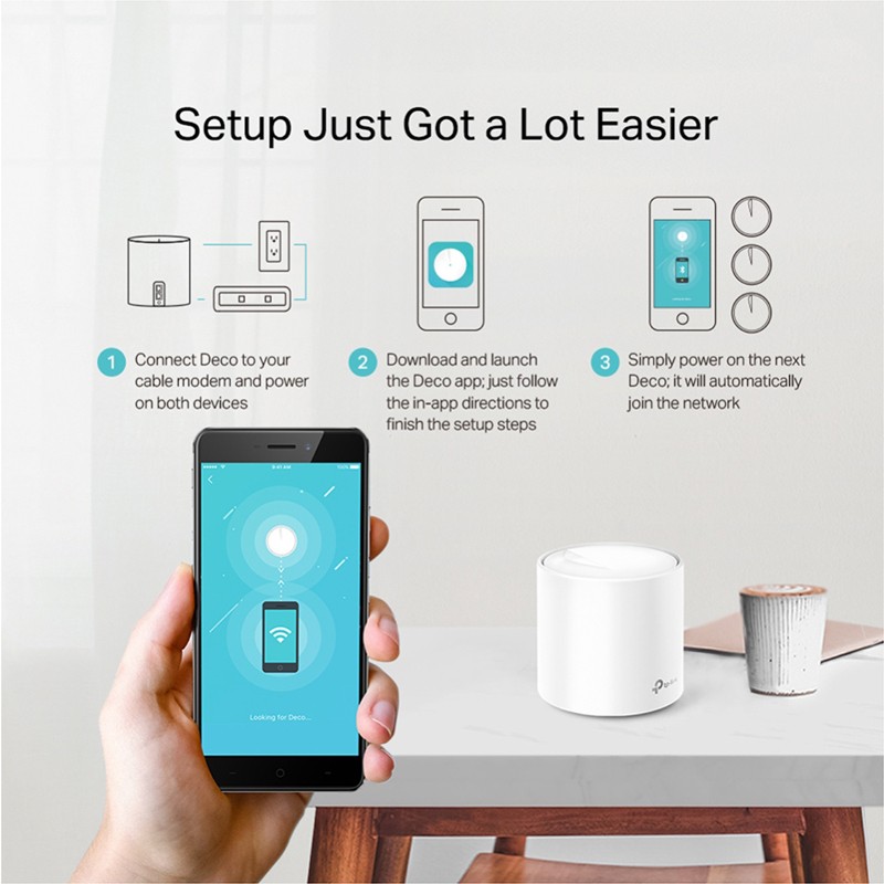 Dostopna točka (access point) TP-LINK Deco X20 AX1800 Wi-Fi6 Mesh 3-pack