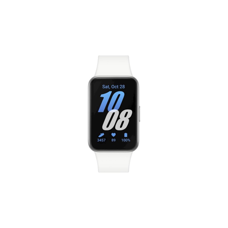 Pametna ura Samsung Galaxy Fit3, srebrna + pašček oranžne barve