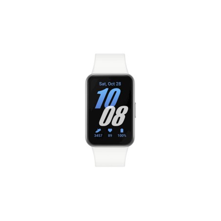 Pametna ura Samsung Galaxy Fit3, srebrna + pašček oranžne barve