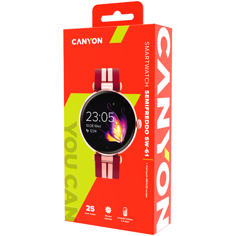 Pametna ura CANYON Semifreddo SW-61, Rose Gold (CNS-SW61BR)