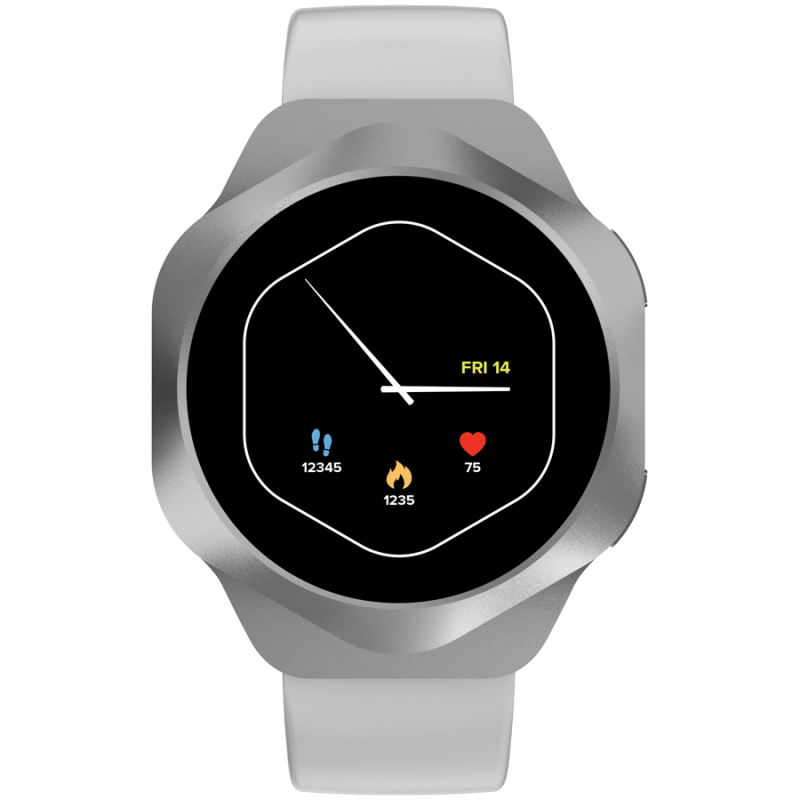 Pametna ura CANYON Smart Watch Hexagon 88 BT-CALL Silver