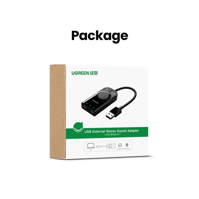 Ugreen zunanja USB zvočna kartica - box