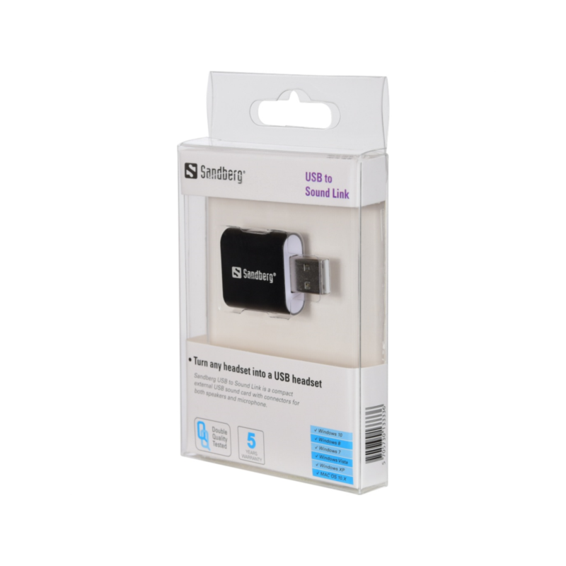 Zvočna kartica Sandberg USB to Sound Link
