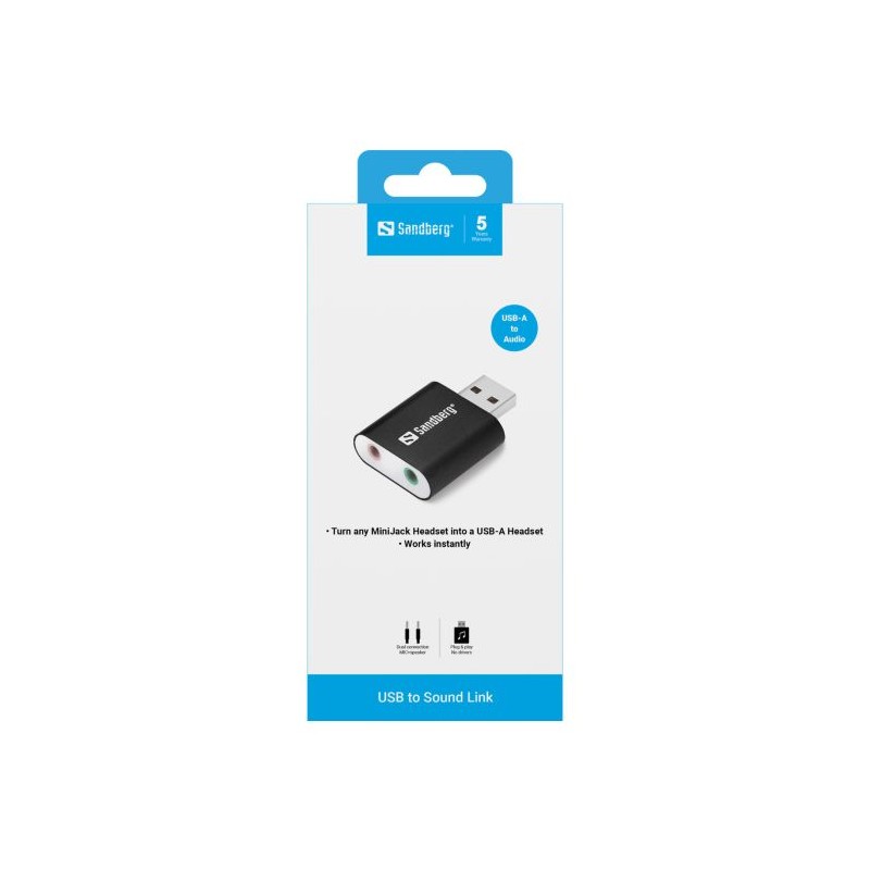 Zvočna kartica Sandberg USB to Sound Link