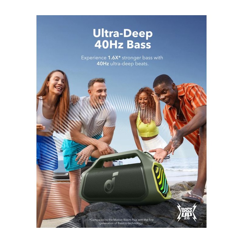 Prenosni zvočnik Anker Soundcore BOOM 2 Plus, zelen