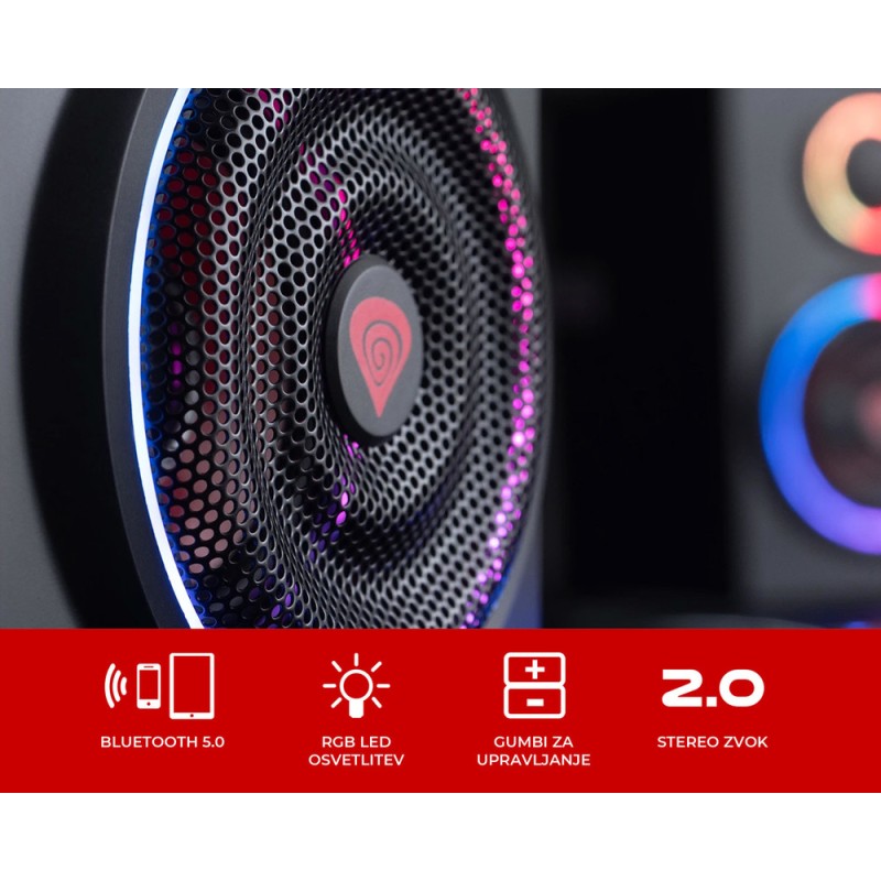 Zvočniki Genesis Helium 300BT , Stereo 2.0, 24W