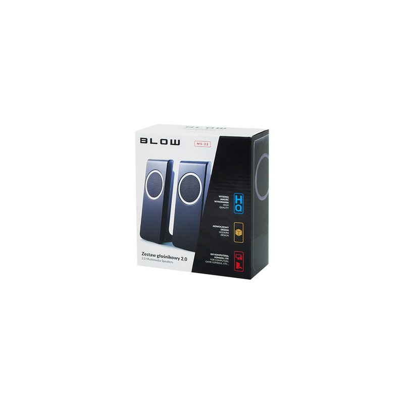 Zvočniki Blow MS-22, 2.0 Stereo, črni