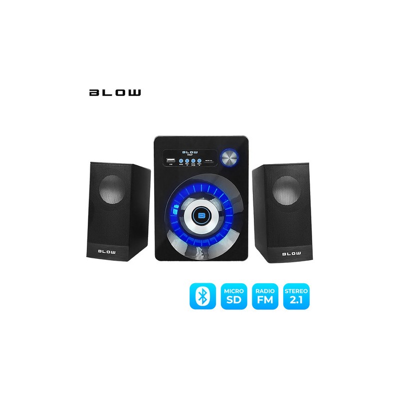 Zvočniki Blow MS-27, 2.1 Stereo, črni