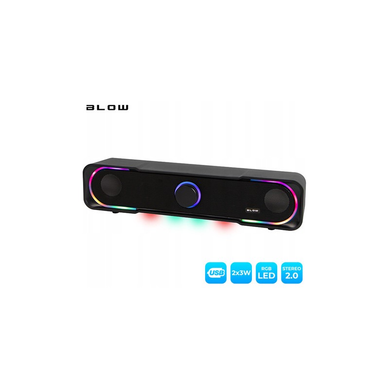 Soundbar Blow MS-32 Adrenaline , 2.0 Stereo, črn
