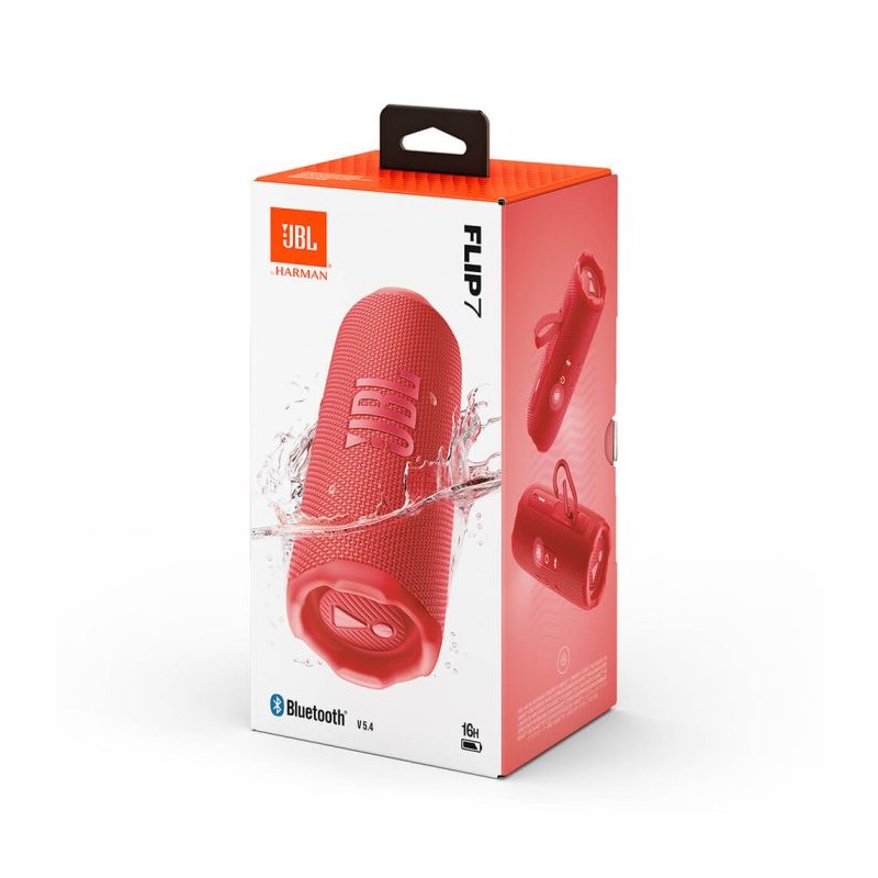 Prenosni zvočnik JBL Flip 7, rdeč