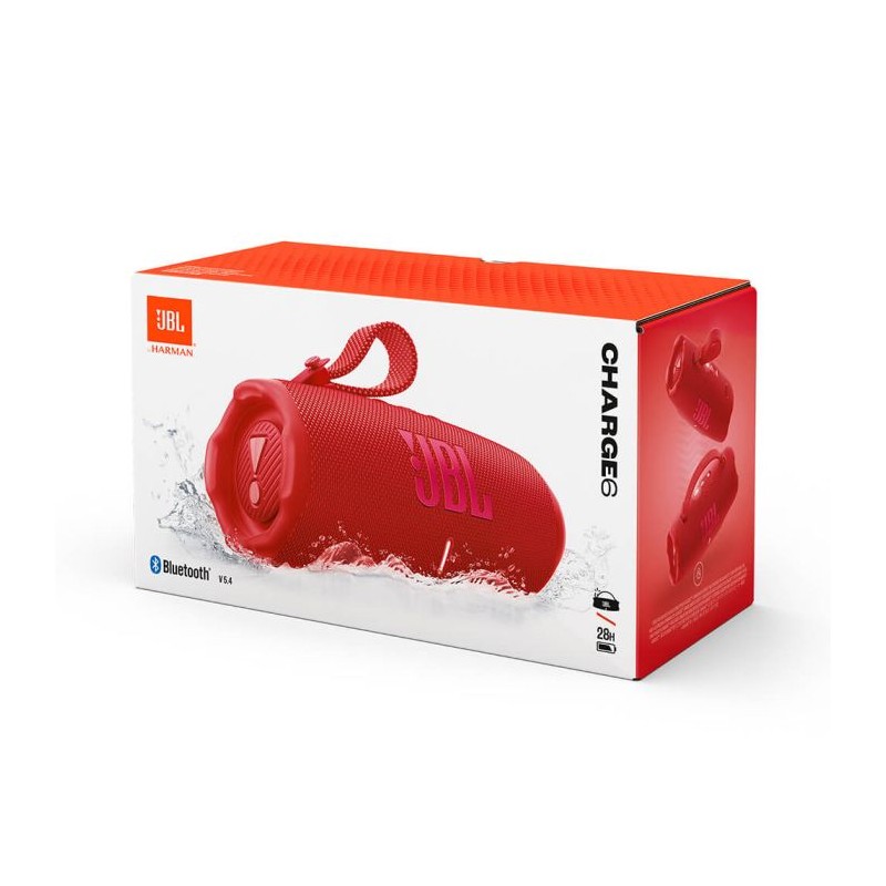 Prenosni zvočnik JBL Charge 6, rdeč