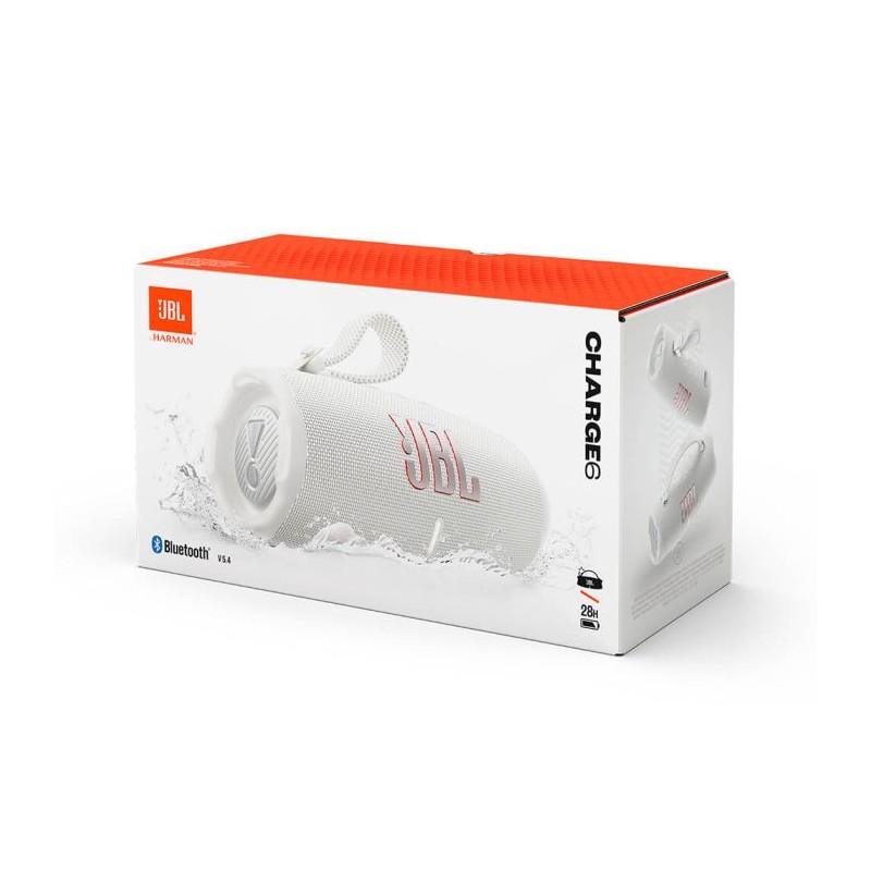 Prenosni zvočnik JBL Charge 6, bel