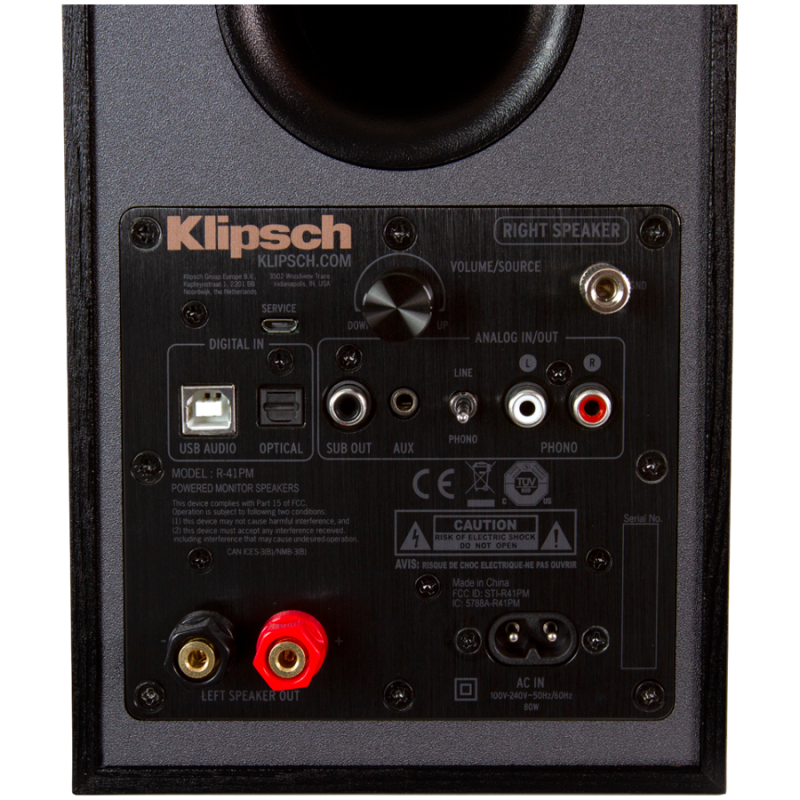 Zvočniki Klipsch R-41PM, črni